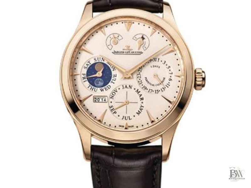 JAEGER LECOULTRE Q1612520 Master Control Beige Dial 18K Pink Gold Men’s Watch