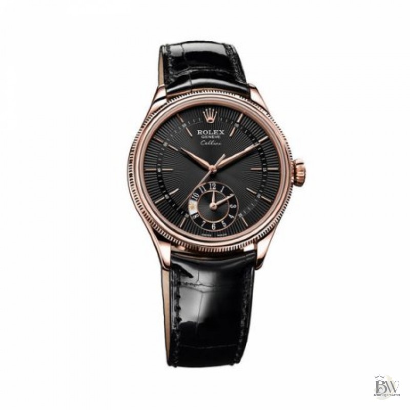 Rolex Cellini Dual Time 50525 Mặt Số Đen